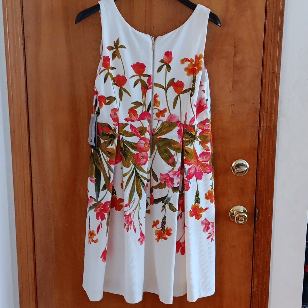 Karl Lagerfeld Orange Green A-Line Mini Dress - Picture 2 of 9